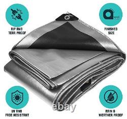 Core Tarps Extra Heavy Duty 16 Mil Tarp Cover Waterproof UV Resistant Rip and