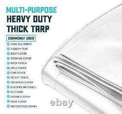 Core Tarps Extra Heavy Duty 16 Mil Tarp Cover Waterproof UV Resistant Rip and