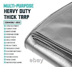 Core Tarps Extra Heavy Duty 16 Mil Tarp Cover Waterproof UV Resistant Rip and