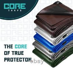 Core Tarps Extra Heavy Duty 16 Mil Tarp Cover Waterproof UV Resistant Rip and