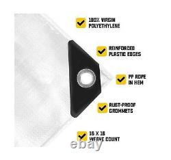 Core Tarps Extreme Heavy Duty 20 Mil Tarp Cover, Waterproof, UV Resistant, Ri