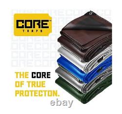 Core Tarps Extreme Heavy Duty 20 Mil Tarp Cover, Waterproof, UV Resistant, Ri
