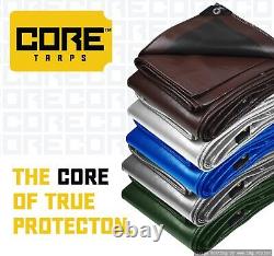 Core Tarps Extreme Heavy Duty 20 Mil Tarp Cover Waterproof UV Resistant Rip