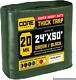 Core Tarps Extreme Heavy Duty 20 Mil Tarp Cover, Waterproof, UV Resistant, Rip a