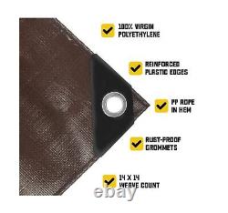 Core Tarps Heavy Duty 10 Mil Tarp Cover, Waterproof, UV Resistant, Rip and Te