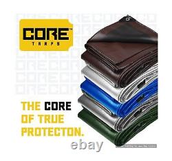 Core Tarps Heavy Duty 10 Mil Tarp Cover, Waterproof, UV Resistant, Rip and Te