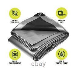 Core Tarps Heavy Duty 8 Mil Tarp Cover, Waterproof, UV Resistant, Rip and Tea