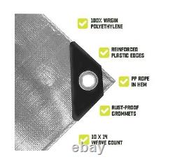 Core Tarps Heavy Duty 8 Mil Tarp Cover, Waterproof, UV Resistant, Rip and Tea