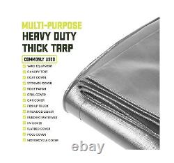 Core Tarps Heavy Duty 8 Mil Tarp Cover, Waterproof, UV Resistant, Rip and Tea