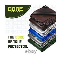 Core Tarps Heavy Duty 8 Mil Tarp Cover, Waterproof, UV Resistant, Rip and Tea