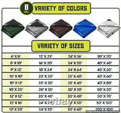 Core Tarps Heavy Duty 8 Mil Tarp Cover Waterproof UV Resistant Rip and Tear