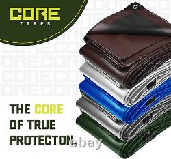 Core Tarps Heavy Duty 8 Mil Tarp Cover, Waterproof, UV Resistant, Rip and Tear P