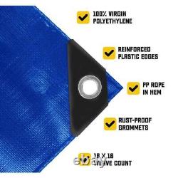Core Tarps Heavy Duty Tarp 20' x 30' Weather Resistant Polyethylene With Grommets