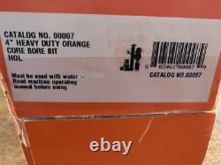 Diamond Products 00007 4 Heavy Duty Orange Core Bore Bit NEW Open Box