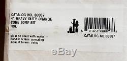 Diamond Products 00007 4 Heavy Duty Orange Wet Core Bit