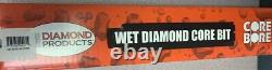 Diamond Products 3 Heavy Duty Wet Diamond Core Bore Bit used for only 2 holes