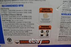 Diamond Products Core Cut 14 X 0.125 X UNV Heavy Duty Orange Masonry Blade NEW