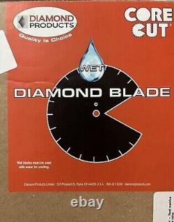 Diamond Products Core Cut Cured Concrete Saw Blade 18 X 125 X 1, Heavy Duty