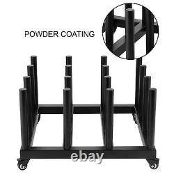 Digital Media Vinyl Cart Mobile Rack 16-Roll Capacity 2 Core Heavy Duty