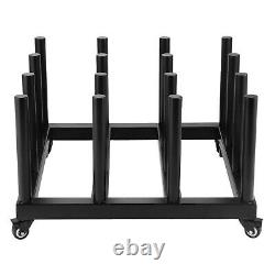 Digital Media Vinyl Cart Mobile Rack 16-Roll Capacity 2 Core Heavy Duty