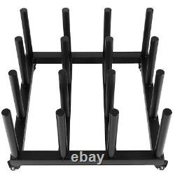 Digital Media Vinyl Cart Mobile Rack 16-Roll Capacity 2 Core Heavy Duty