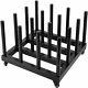 Digital Media Vinyl Cart Mobile Rack 16-roll Capacity 2 Core Heavy Duty