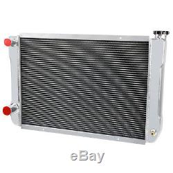 Double Pass Aluminum Radiator 2Row 1Core 31x19 Heavy Duty Ford & Mopar Style