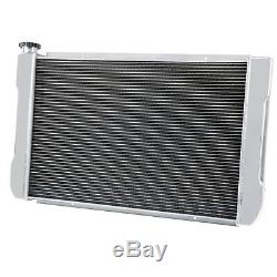 Double Pass Aluminum Radiator 2Row 1Core 31x19 Heavy Duty Ford & Mopar Style