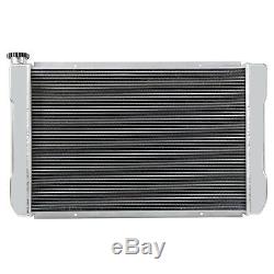 Double Pass Aluminum Radiator 2Row 1Core 31x19 Heavy Duty Ford & Mopar Style