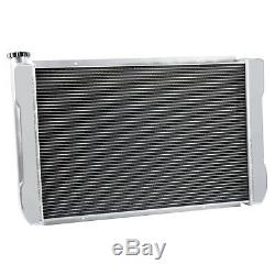 Double Pass Aluminum Radiator 2Row 1Core 31x19 Heavy Duty Ford & Mopar Style