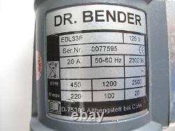 Dr. Bender EBL33F Core Drilling Machine with Triphase Motor Heavy Duty Drill