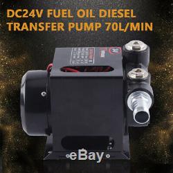 Electric Heavy Duty Fuel Oil Diesel Transfer Pump Full Copper Core 70L/Min DC24V
