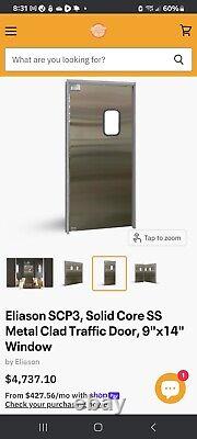 Eliason SCP3 stainless steel solid core heavy duty commercial traffic door