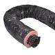 Flexible Duct 14in x 25ft Insulated R4.2 Fiberglass Black Jacket Oversized Core