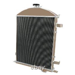 For 1928-1929 Ford Heavy Duty Model A 3.3L L4 3 Rows Core Aluminum Radiator