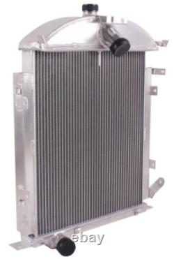 For 1928 1929 Ford Model A Heavy Duty L4 3.3L 3-Core Row Cooling Racing Aluminum