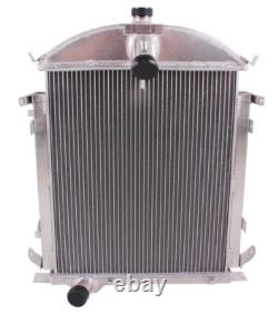 For 1928 1929 Ford Model A Heavy Duty L4 3.3L 3-Core Row Cooling Racing Aluminum