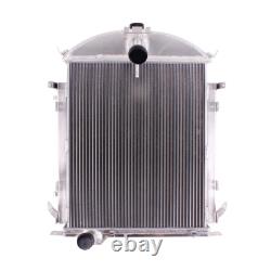 For 1928 1929 Ford Model A Heavy Duty L4 3.3L 3-Core Row Cooling Racing Aluminum