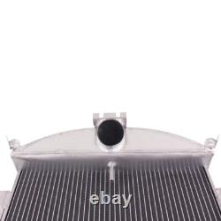 For 1928 1929 Ford Model A Heavy Duty L4 3.3L 3-Core Row Cooling Racing Aluminum