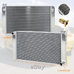 For Chevy GM 31 x 19 3 Row Racing Aluminum Radiator Heavy Duty Extreme Cooling