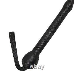 Genuine Leather Bull Whip 10 Ft Long 16 Plaits Heavy Duty Cow Hide Core Whips AU