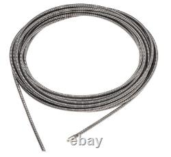 Heavy Duty 1/2-Inch x 75-Feet Solid Core Drain Cleaning Cable Black Nylon