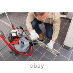 Heavy Duty 1/2-Inch x 75-Feet Solid Core Drain Cleaning Cable Black Nylon
