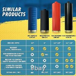 Heavy-Duty 1-3/8 Core Bit for Dry/Wet Drilling 6 Depth with Pilot Collar