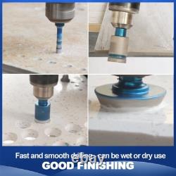 Heavy-Duty 11-Piece Diamond Core Drill Kit for Porcelain and Granite Materials