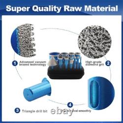 Heavy-Duty 11-Piece Diamond Core Drill Kit for Porcelain and Granite Materials