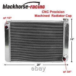 Heavy Duty 29X19 Aluminum Racing Radiator Universal For Chevrolet Chevy GM SBC