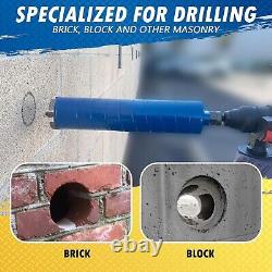 Heavy-Duty 3 Dry Diamond Core Drill Bit for Brick & Block 9.5 Depth