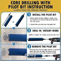 Heavy-Duty 3 Dry Diamond Core Drill Bit for Brick & Block 9.5 Depth