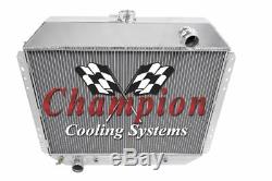 Heavy Duty A/C, 1966-1979 Ford Pickup SubZero 4 Core Radiator Champion Cooling V8